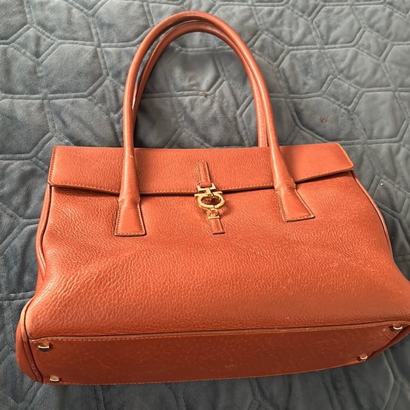 Salvatore Ferragamo Bags Authentic Salvatore Ferragamo Brown Leather Handbag Poshmark